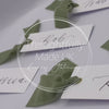 Wedding place cards, Table name cards, Wedding name cards, calligraphy place cards, ribbon place cards