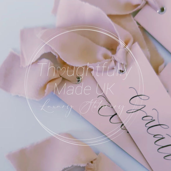 Blush Place Cards, Pink Place Cards, Calligraphy Place Cards, Wedding Place Names