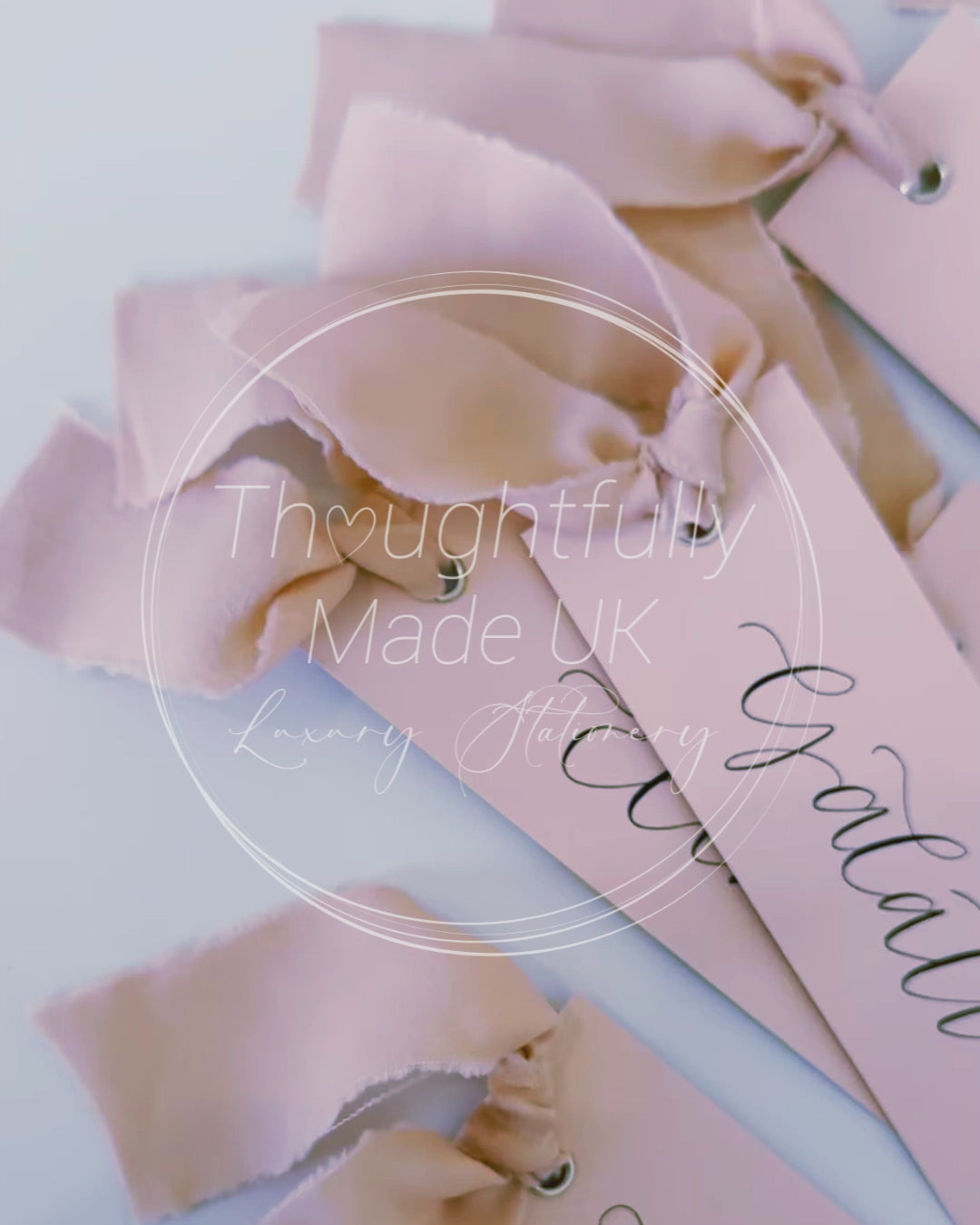 Blush Place Cards, Pink Place Cards, Calligraphy Place Cards, Wedding Place Names
