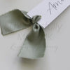 Sage Satin Place Card, Wedding Place Card, Wedding Place Name, Sage Green, Light Green, Luxury Place Card, Calligraphy Place Card